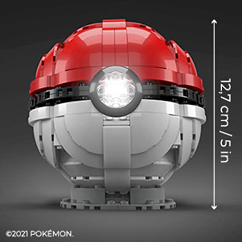 Mega Construx Pokemon Poké Ball Géante à construire, jeu de briques de construction, 303 pièces, pour enfant dès 10 ans, HBF53