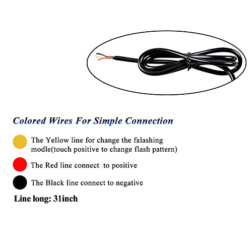 12-24V 12LED Emergency Strobe Lights Waarschuwingslichten Bar-Waterproof Knipperende Modus Herstel Breakdown Beacon… - Afbeelding 5