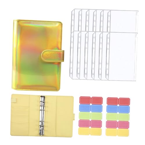 EXQUIMEUBLE 予算バインダー ポータブル活頁手帳 現管理用ファイル 家計簿用収納付き 予算計画と節約支援 家 学校 オフィス対応