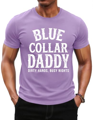 XHKBKBL Blue Collar Daddy Shirt, Blue Collar Shirts for Men, Father's Day Tee, Dad Shirt