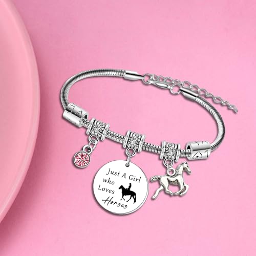 Horses Charm Bracelet for Women Horse Lovers Gift Horse Bracelet Horses Gifts for Daughter Sister Niece Friends Birthday Gift Graduation Gifts for Her Friendship Gift by Wimeiren - Used condition - Image 3