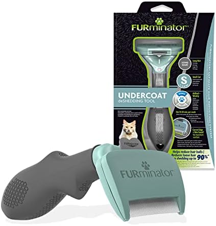 FURminator Undercoat deShedding Tool for Small Long Hair Cats Under 4.5 kg