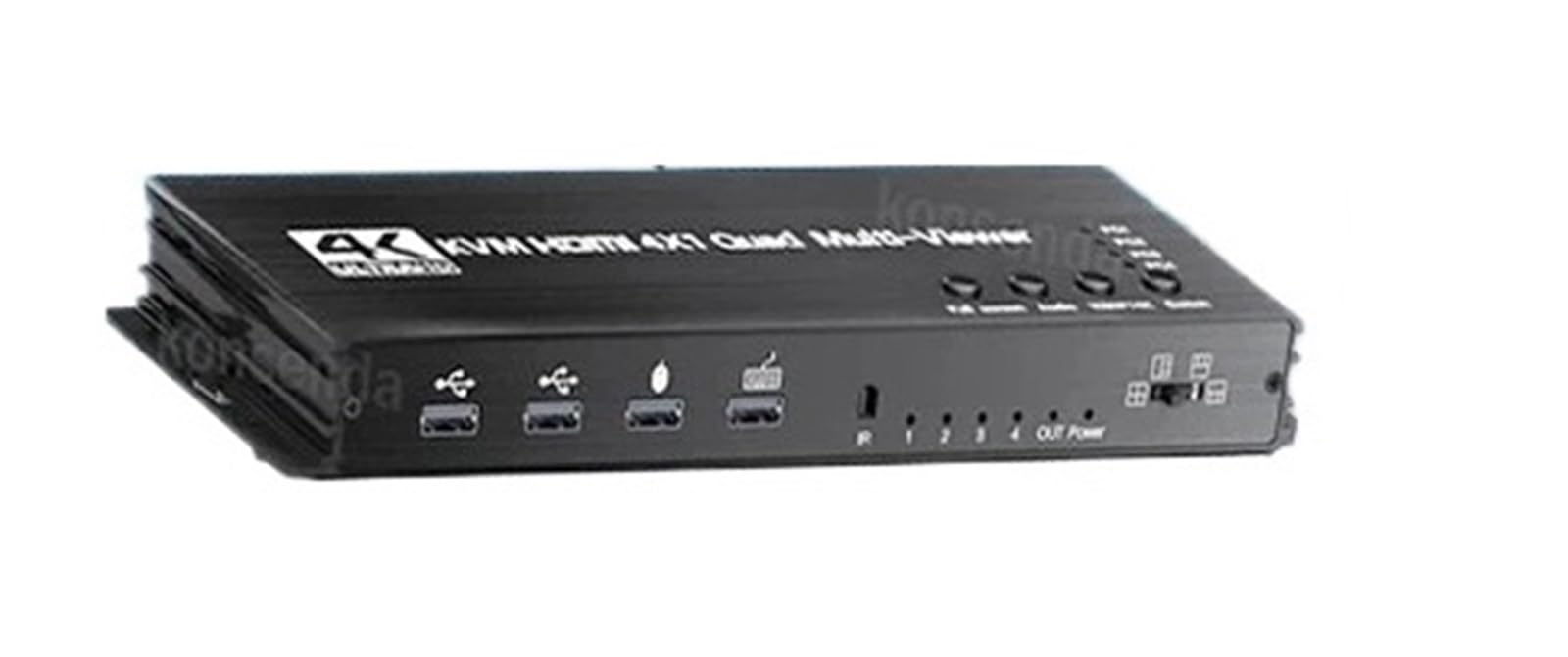4 Port HDMI Quad Multi-Viewer with KVM Switch 4x1 HDMI KVM Multiviewer Seamless Switch Support USB Keyboard Mouse for PC Loptop(with EU Plug)-image-13