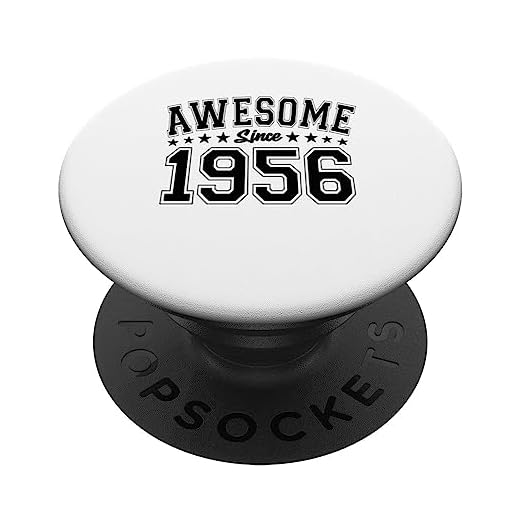 Impresionante desde 1956 Cumpleaños Impresionante Vintage PopSockets PopGrip Intercambiable