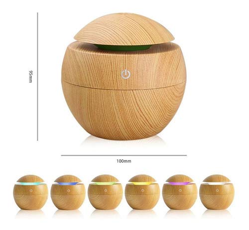Umidificador Ultrassônico Usb Tipo Madeira Difusor aromas imita madeira Umidificador Aromatizador Di