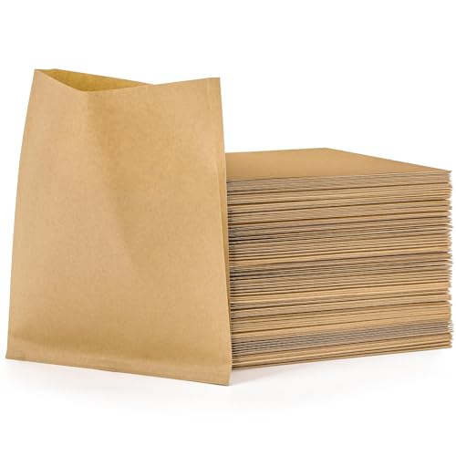 200 Pack Kraft Paper Sandwich & Cookie Bags, Greaseproof Pastry Bags for Snack, Treats, Bread, Baked Goods, Fries, Muffins (5.7x7 Inch)