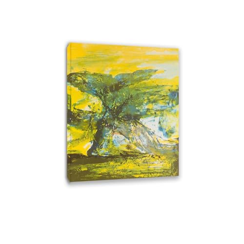 Toile Zao Wou Ki Sans titre 8 pour habiller un mur vide avec un tableau abstrait chic