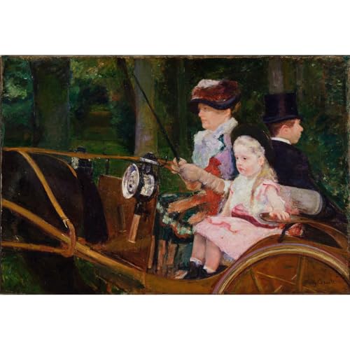 Cassatt Une femme et une fille au volant grande toile pour sublimer votre salon