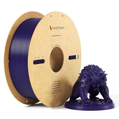 NextShapes PETG Filament 1.75mm, 1kg Spool, petg Indigo Purple