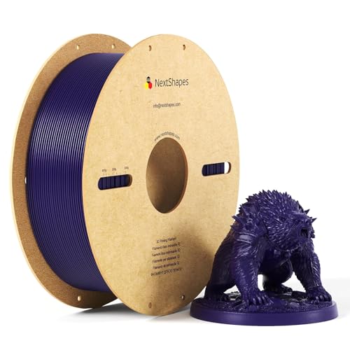 NextShapes PETG Filament 1.75mm, 1kg Spool, petg Indigo Purple