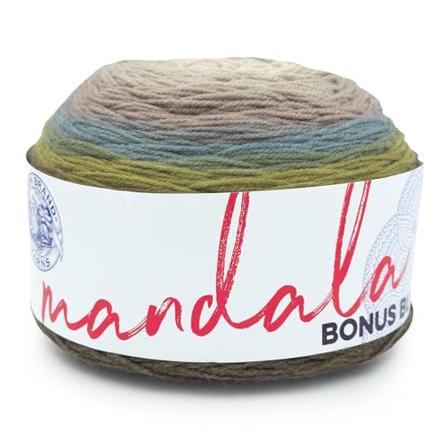 Image of Lion Brand Yarn Mandala Bonus Bundle Yarn, Yarn for Knitting, Crocheting, and Crafting, 1 Cake, Sinestro