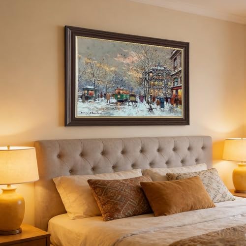 Impression sur toile marché aux fleurs de Paris premium - 4