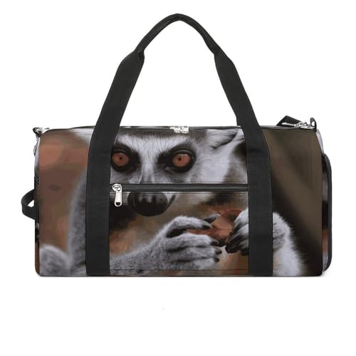 Sac de sport avec compartiment à chaussures paresseux pour gym