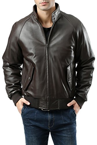 Landing Leathers Men WWII Leather Bomber Jacket with Removable Liner (Also available in Big & Tall)2