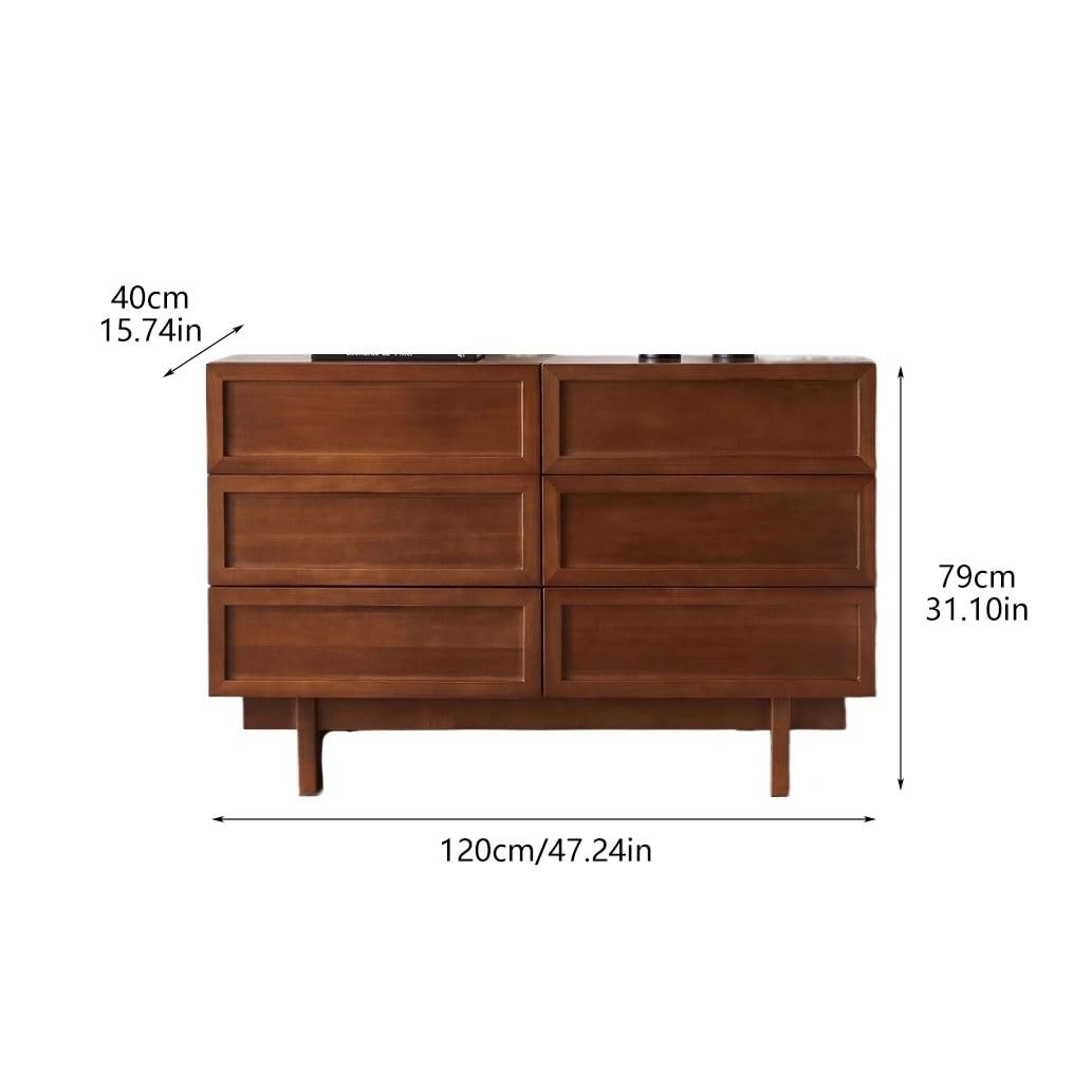 Bar kawowy 120 cm stół do przechowywania szuflad z litego drewna, meble vintage, na balkon, wejście itp. szafka bufetowa ze schowkiem