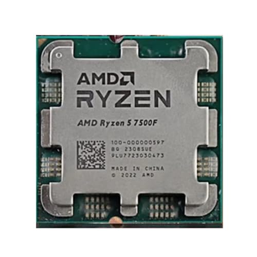 AMD RYZEN 5 7500F CPU Gaming Processor AMD R5 7500F 6-Core 12-Thread 5NM 38M Socket AM5 Without Fan Game Cache Hot