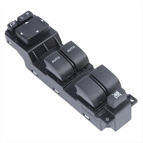 Interrupteur lève-vitre électrique conducteur gauche Mazda GEJ8-66-350 plastique noir
