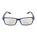E-Living Store Inner Vision Eye Strain Relief Computer Screen Glasses w/Case - Anti Blue Light, Anti Glare, Scratch Resistant, & Spring Hinges - Unisex, (Non-Prescription), Blue
