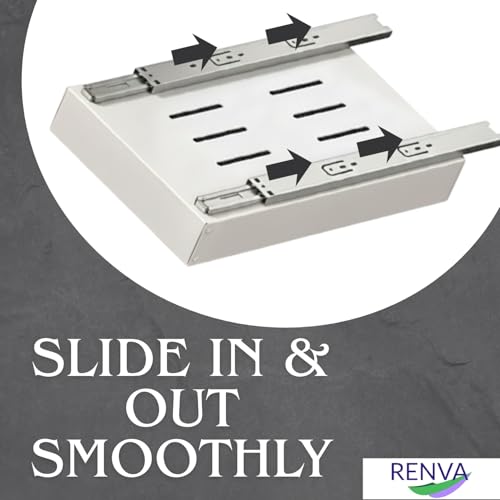 Image of RENVA Pull Out Cabinet Organizer for Kitchens,Pull Out Drawers for Kitchen Cabinets,Sliding Drawers for Cabinets Heavy Duty Roll Out Shelf Storage For Kitchen,Bedroom Office
