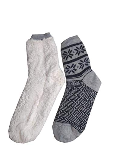 Meia Térmica Masculina Antiderrapante Forrada Lã Quentinha