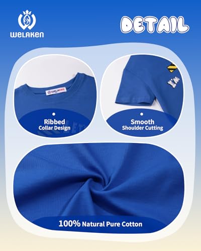 WELAKEN Toddler Girls Boys Birthday Shirt with Graphic Print - Cotton Short Sleeve Tee4