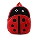 Elonglin Petit Sac à Dos Enfant Garderie Maternelle Sac Creche Animaux École Primaire Cartoon Mignon pour bébé fille garçon 1-3 ans Sac à Dos Cartable Sac à dos Préscolaire Zippé En Peluche Coccinelle