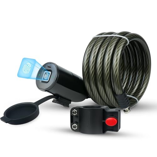 KENRONE Smart Bike Fingerprint Cable Lock