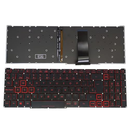 Clavier espagnol Acer Nitro 5 AN517-51 retroeclaire RVB PK132K11A03 de remplacement