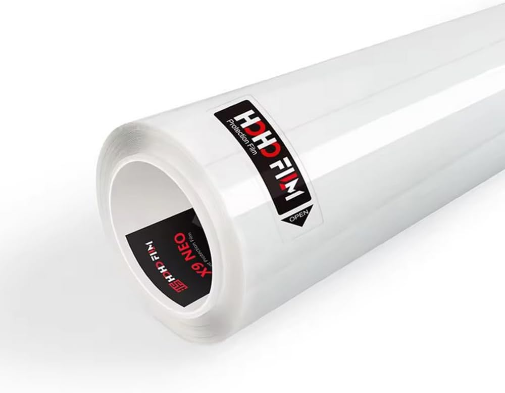 HOHOFILM TPU PPF Hydrophobic Clear Paint Protection Film Self Healing Car Clear Glossy Wrap Film (X9 NEO, 60" x49ft(Whole roll))