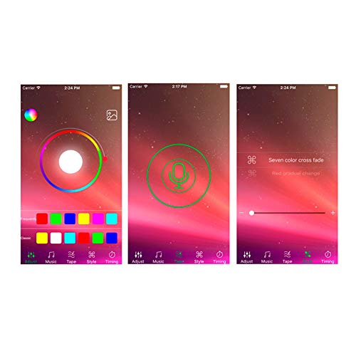 Tiras LED con control por smartphone multicolor autoadhesivas Autostyle para el coche 4