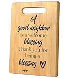 Housewarming Gift for Neighbors, Best Gifts for Neighbors, Neighbors Gifts, Farewell Gifts Thank you Gifts for Neighbors Christmas Cutting Board Gift