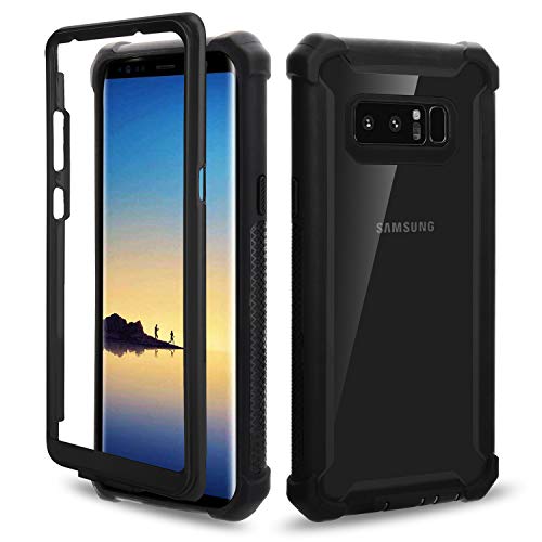 Asuwish Phone Case for Samsung Galaxy Note 8 Cover Shockproof Hard Drop Proof Full Body Protective Heavy Duty Hybrid Dual Layer Cell Accessories Glaxay Note8 Not S8 Galaxies Gaxaly Women Men Black by Asuwish - Used condition - US$9.65