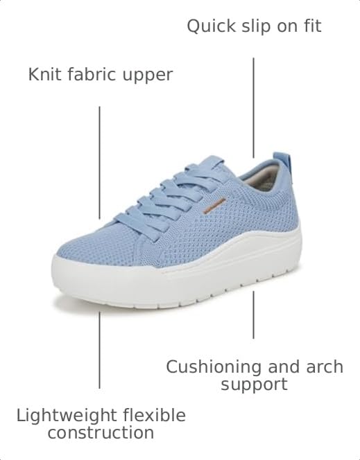 Dr. Scholl's Shoes Women's Time Off Knit Sneaker Blue Sky Knit 9 M by Dr.Scholl's SHOES - Used condition - Image 3