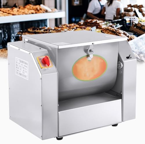 Commercial Dough Mixer, Home Stand Mixer with Two-Way Switch and dust Cover and Heat Dissipation Vent, Knead Dough clockwise and,
