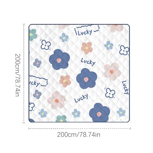 Tapis de terrasse 2x2 m imperméable grand format et couverture de pique-nique