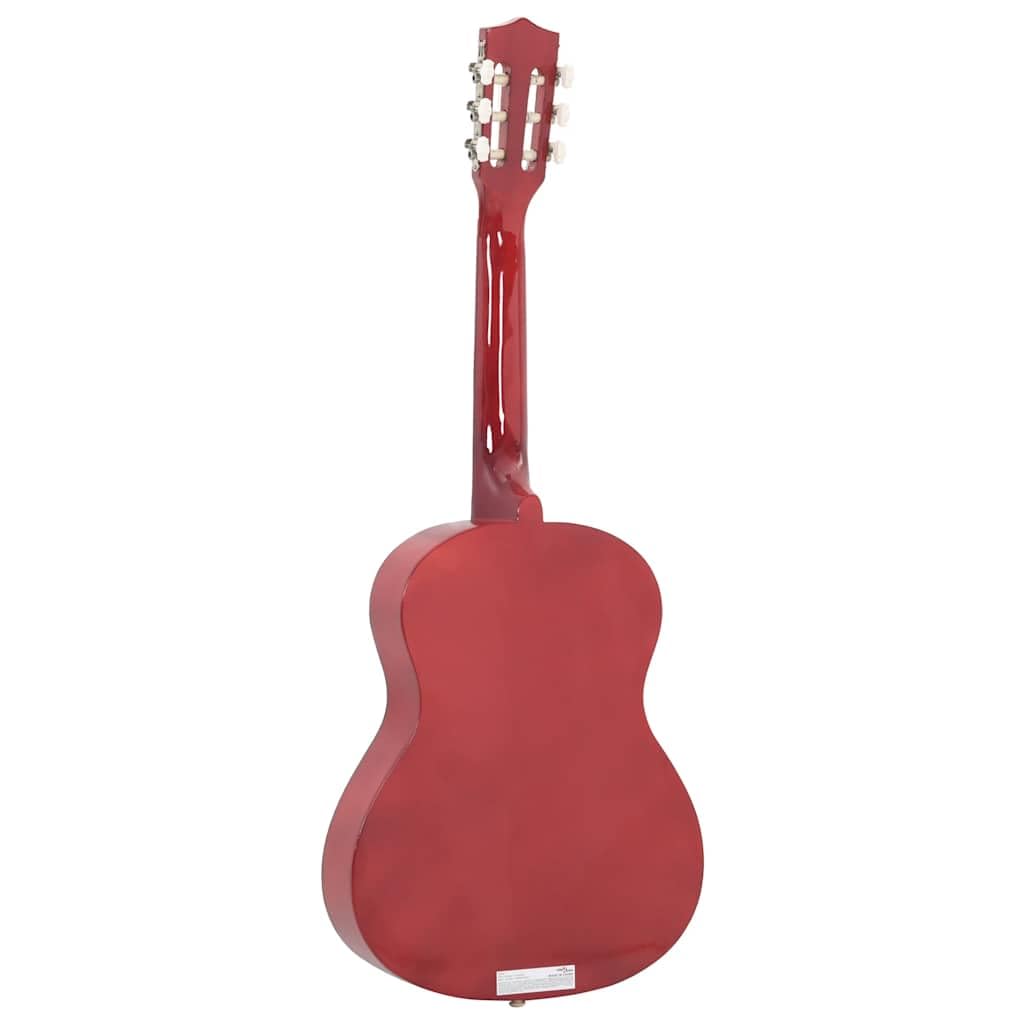 Klassische Gitarre 3/4 36 Zoll aus Lindenholz für Anfänger und Kinder, Naturholz Zupfinstrument mit Nylon Saiten, Griffbrett aus Hartplastik, ideal für Schule, Üben und Auftritt