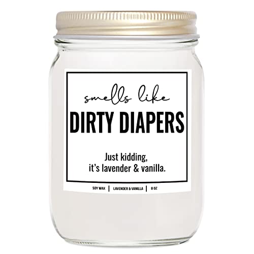 Image of YouNique Designs Baby Shower Candle, 8 Oz, New Mom Gifts for Women After Birth, Mom to Be Gifts for 1st Time Mom, Pregnancy Gifts for First Time Moms, Pregnant Mom Gifts (Lavender & Vanilla)