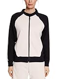 Reißverschluss ESPRIT SPORT Damen Sportsweatjacke schwarz/weiß S