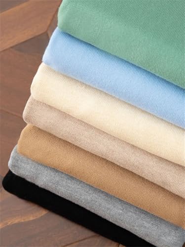 Men's Solid Merino Wool Pullovers V-Neck Long Sleeves Casual Simple Business Knit Sweater2