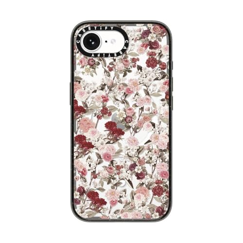 Coque iPhone 16e antichoc antichute 2,5 m CASETiFY Impact fleurs vintage MagSafe