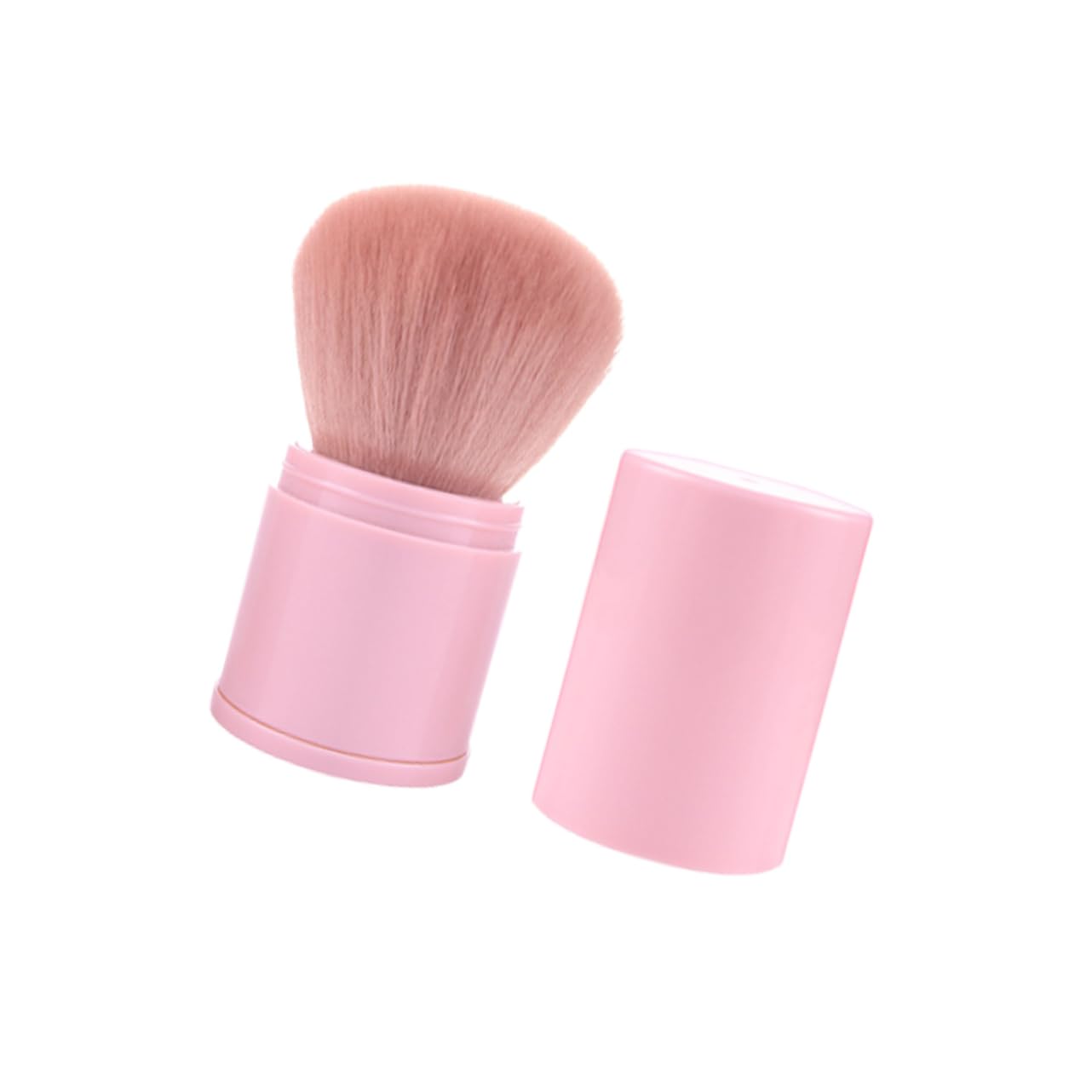 PACKOVE Flexible Pink Loose Powder Brushes Soft Makeup Applicators for Even Cosmetic Application Washable Reusable Cute Design for All Makeup Enthusiasts