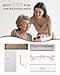 LUFF Rimless Reading Glasses for Women Blue Light Blocking Lightweight Metal Classic Computer Readers Anti Eyestrain