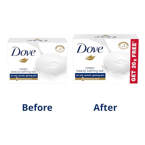Dove Cream Beauty Bathing Bar 100g + 20g FREE