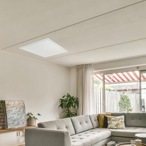 EFUTURETIME Revisionsklappe 40x40 cm Trockenbau Wartungsklappe Metall Weiß, Revisionstür Stahlblech Vierkantverschluss mit 2 Schlüssel, Revisionsluke für Loft, Bad, Küche, Lager