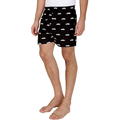 Image of The Cotton Company 100% Cotton Boxer Shorts for Men (Pack of 3) - Bat