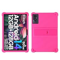 FKQLH Custodia per OUKITEL OT11 Tablet, Silicone Morbido Skin Leggero Custodia Protettiva per Bambini Supporto Cover per OUKITEL OT11 Tablet 11 Pollici, Viola