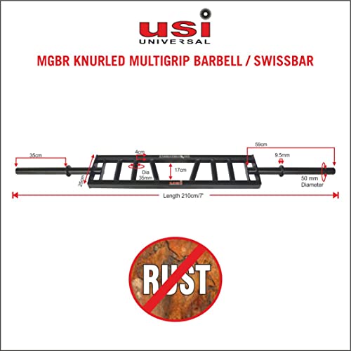 Image of USI UNIVERSAL Knurled Multigrip Barbell
