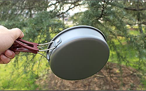 Airoka Aluminum Alloy Non-Stick Medium Frying Pan With Folding Handle For Outdoor Camping Picnic Hiking #TOP5