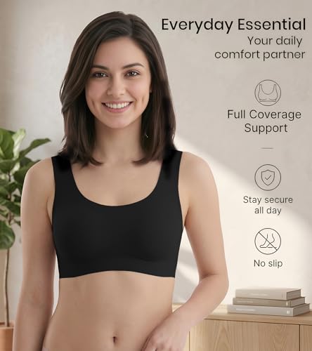 Image of Dimore Comfort Revolution Seamless Bra Easy lite Full-Coverage Wirefree Everyday Bra with CloudSoft Comfort with Removable Pad
