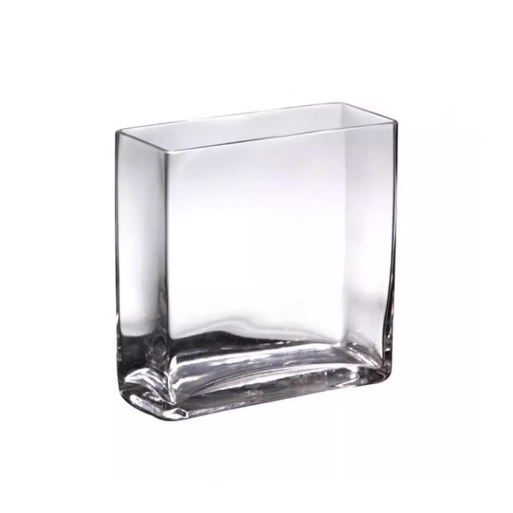 Aquarium Rechteckiges Glasaquarium for das Wohnzimmer, kleines Aquarium, transparente Tischvase